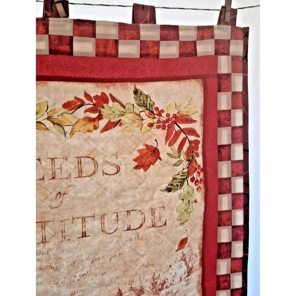 Seeds of Gratitude Quilted Panel